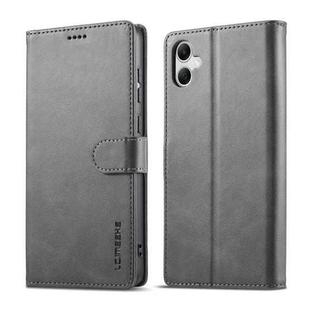 For Samsung Galaxy A07 4G LC.IMEEKE Calf Texture Leather Phone Case(Grey)