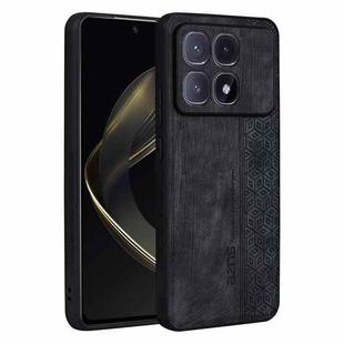 For Redmi K70 Ultra AZNS 3D Embossed Skin Feel Phone Case(Black)