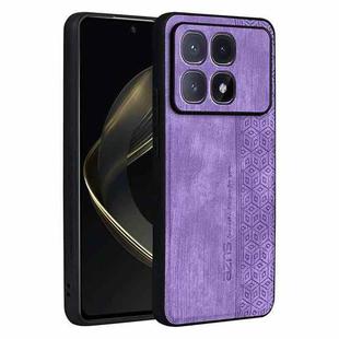 For Redmi K70 Ultra AZNS 3D Embossed Skin Feel Phone Case(Purple)