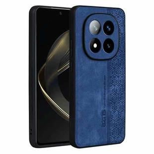 For Redmi Note 14 Pro+ 5G AZNS 3D Embossed Skin Feel Phone Case(Sapphire Blue)
