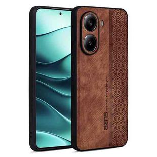 For Redmi Turbo 4 AZNS 3D Embossed Skin Feel Phone Case(Brown)