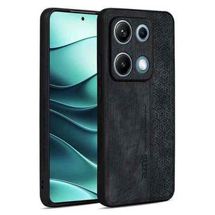 For Redmi Note 14S 4G AZNS 3D Embossed Skin Feel Phone Case(Black)