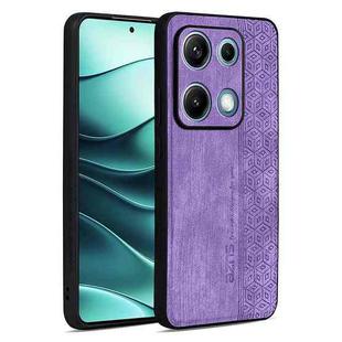 For Redmi Note 14S 4G AZNS 3D Embossed Skin Feel Phone Case(Purple)