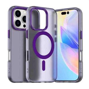 For iPhone 16 Pro Max Candy Magsafe PC Hybrid TPU Phone Case(Purple)