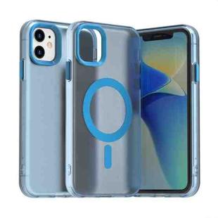 For iPhone 11 Candy Magsafe PC Hybrid TPU Phone Case(Blue)