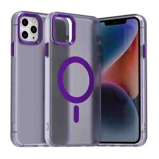 For iPhone 11 Pro Candy Magsafe PC Hybrid TPU Phone Case(Purple)