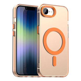 For iPhone 16e Candy Magsafe PC Hybrid TPU Phone Case(Orange)