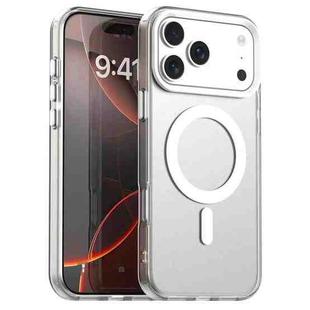 For iPhone 17 Pro Max Candy Magsafe PC Hybrid TPU Phone Case(White)