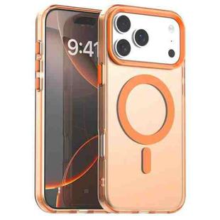 For iPhone 17 Pro Max Candy Magsafe PC Hybrid TPU Phone Case(Orange)