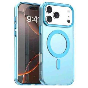 For iPhone 17 Pro Max Candy Magsafe PC Hybrid TPU Phone Case(Blue)