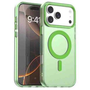 For iPhone 17 Pro Max Candy Magsafe PC Hybrid TPU Phone Case(Green)