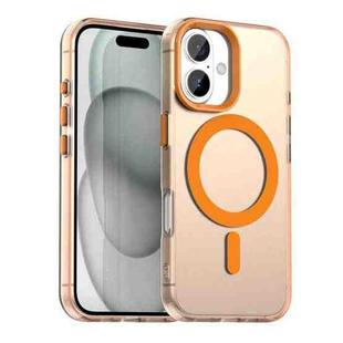 For iPhone 17 Candy Magsafe PC Hybrid TPU Phone Case(Orange)