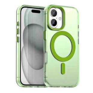 For iPhone 17 Candy Magsafe PC Hybrid TPU Phone Case(Green)