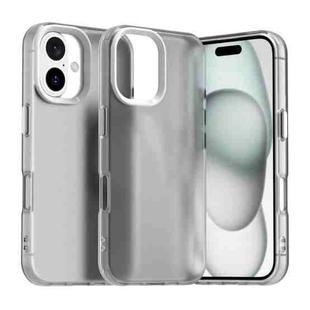 For iPhone 16 Candy PC Hybrid TPU Shockproof Phone Case(White)