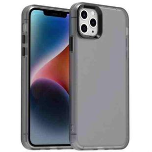 For iPhone 11 Pro Max Candy PC Hybrid TPU Shockproof Phone Case(Black)