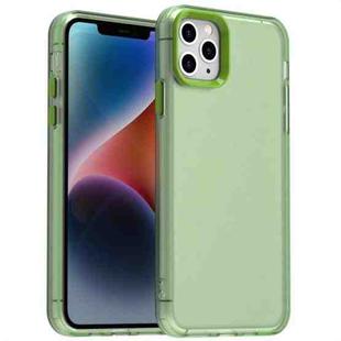 For iPhone 11 Pro Max Candy PC Hybrid TPU Shockproof Phone Case(Green)