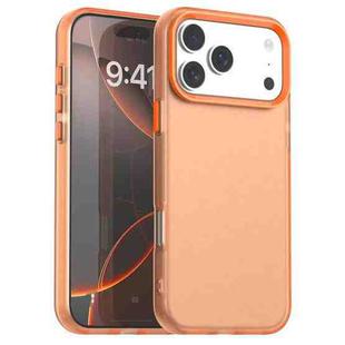 For iPhone 17 Pro Max Candy PC Hybrid TPU Shockproof Phone Case(Orange)