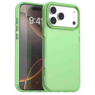 For iPhone 17 Pro Max Candy PC Hybrid TPU Shockproof Phone Case(Green)