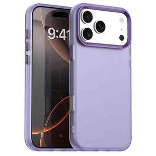 For iPhone 17 Pro Max Candy PC Hybrid TPU Shockproof Phone Case(Purple)