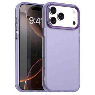 For iPhone 17 Pro Candy PC Hybrid TPU Shockproof Phone Case(Purple)