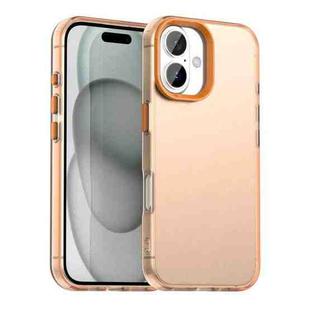For iPhone 17 Candy PC Hybrid TPU Shockproof Phone Case(Orange)