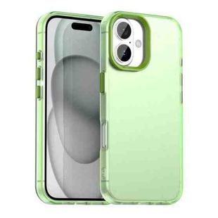 For iPhone 17 Candy PC Hybrid TPU Shockproof Phone Case(Green)