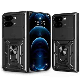 For Google Pixel 9 Pro Fold Sliding Camera Cover Design TPU+PC Phone Case(Black)