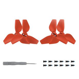 For DJI Neo Sunnylife 2016S Drone Color 3-Blade Propeller, Quantity:2 pairs(Red)