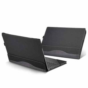 For Dell Latitude 7640 16 inch Leather Laptop Shockproof Protective Case(Black)