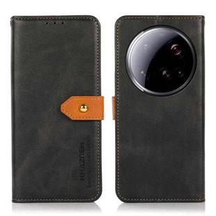 For Xiaomi 15 Ultra KHAZNEH Cowhide Texture Flip Leather Phone Case(Black)