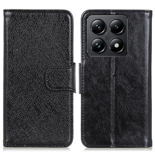 For Xiaomi 14T Pro Nappa Texture Horizontal Flip Leather Phone Case(Black)