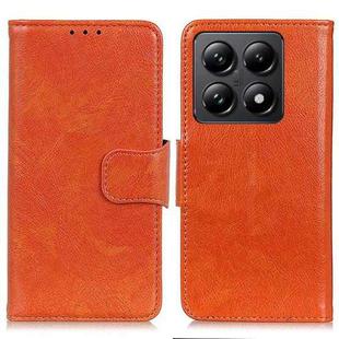 For Xiaomi 14T Pro Nappa Texture Horizontal Flip Leather Phone Case(Orange)