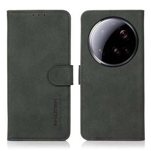 For Xiaomi 15 Ultra KHAZNEH Matte Texture Leather Phone Case(Green)