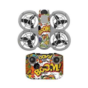 For DJI Neo Drone Body Remote Control Protective Sticker(Graffiti Boom)