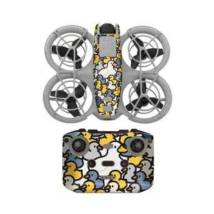 For DJI Neo Drone Body Remote Control Protective Sticker(Cute Ducks)