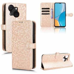 For itel A50C Honeycomb Dot Texture Leather Phone Case(Gold)