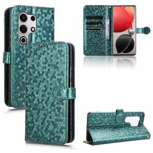 For itel S25 Ultra Honeycomb Dot Texture Leather Phone Case(Green)