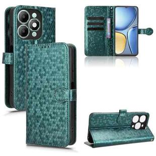 For itel A90 Honeycomb Dot Texture Leather Phone Case(Green)