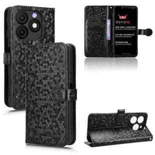 For itel Zeno 10 Honeycomb Dot Texture Leather Phone Case(Black)