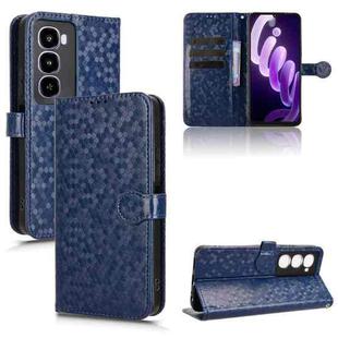For itel City 100 Honeycomb Dot Texture Leather Phone Case(Blue)