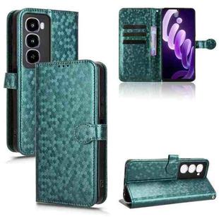 For itel City 100 Honeycomb Dot Texture Leather Phone Case(Green)