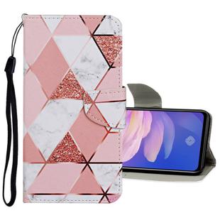 For Vivo S1 Pro Colored Drawing Pattern Horizontal Flip Leather Case with Holder & Card Slots & Wallet(Marble)
