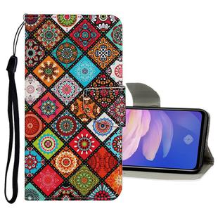 For Vivo Y91C Colored Drawing Pattern Horizontal Flip Leather Case with Holder & Card Slots & Wallet(Ethnic Style)