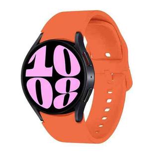 For Samsung Galaxy Watch 7 / 6 Button Style Quick Release Silicone Watch Band(Orange)