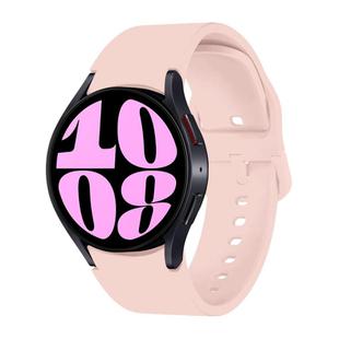 For Samsung Galaxy Watch 7 / 6 Button Style Quick Release Silicone Watch Band(Pink)