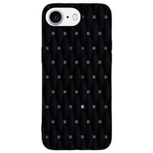 For iPhone 7 / 8 / SE 2022 Weave Cooling Solid Color TPU Phone Case(Black)