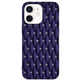 For iPhone 11 Weave Cooling Solid Color TPU Phone Case(Purple Blue)