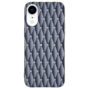 For iPhone XR Weave Cooling Solid Color TPU Phone Case(Grey)