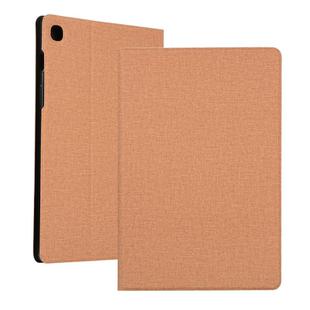 For Huawei Enjoy Tablet 2 10.1 inch Cloth Texture TPU Horizontal Flip Leather Case with Holder(Gold)