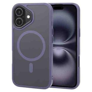 For iPhone 16 Plus GEBEI Skin Feel MagSafe Magnetic Phone Case(Purple)